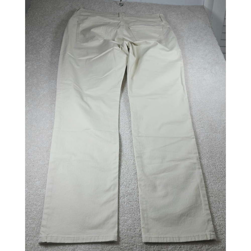 Flint And Tinder Pants Mens 34x30 Cream Twill Slim Fit Straight Leg 5-Pocket - Picture 5 of 8